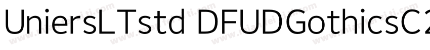 UniersLTstd DFUDGothicsC24 W6字体转换